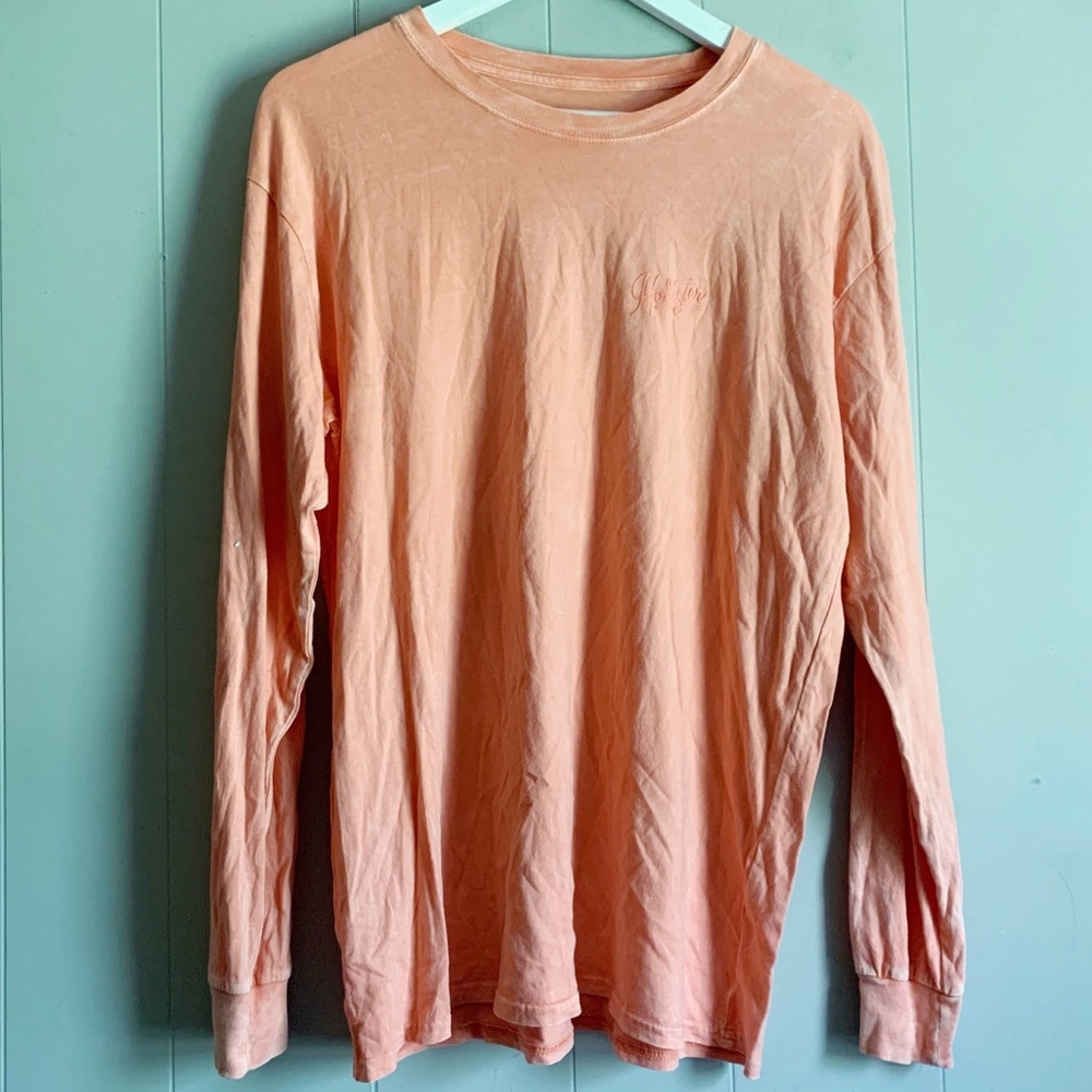 HOLLISTER California Faded Orange Long Sleeve Tee XS